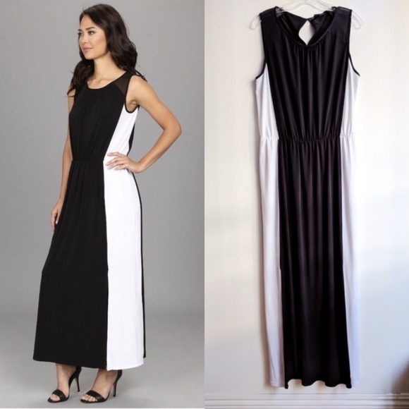 Kenneth Cole NY Sleeveless The Wendy Maxi Dress L - Picture 2 of 8